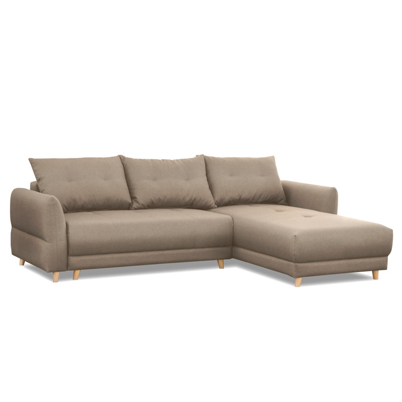 Talbert Corner Sofa With Bed Function, Beige, Right Hand Facing