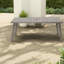 Tables de patio extensibles en acier, table à manger à lattes moderne pour patio familial