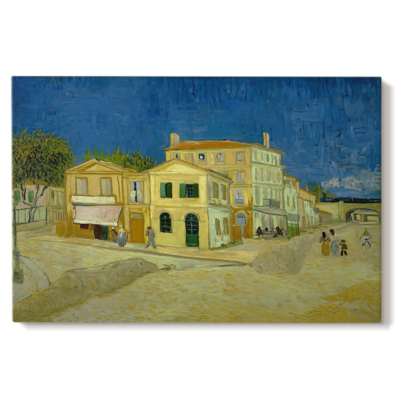 The Yellow House (The Street)-Vincent van Gogh-Gallery Wrapped Canvas-1888, 40 x 60
