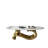 51" Luxury Oval Coffee Table with Base and Sintered Stone Top - Musical Note Shaped Base-988707058