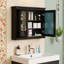 Pharmacie murale 36 "x 28" avec 2 miroirs et tablettes réglables-2057450244