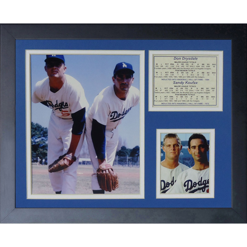 Souvenirs encadrée drysdale et sandy koufax