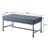Grey And Sandy Grey Tufted Bench
