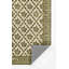 Anders Traditional Floral Wool and Nylon Green Area Rug-112845037