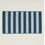 Simple 100% Cotton Striped Rectangle Bath Mat-1402605244