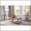 Chêne vieilli Table basse rustique avec rangement Sandy Black