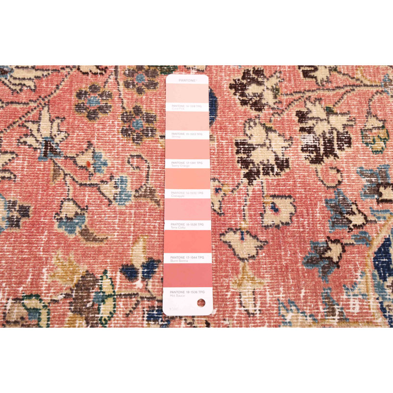 Tapis saumon rétro Antalya 8 pi 6 po x 11 pi 6 po