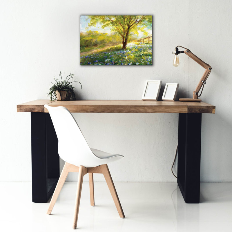 «Field of Bluebells» par Danhui Nai, art mural sur toile, H 18 po x l 26 po