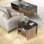Table basse Marlinda en tabac / noir