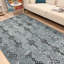 Tapis en coton lavable gris marocain Alfa Rich-1631717216
