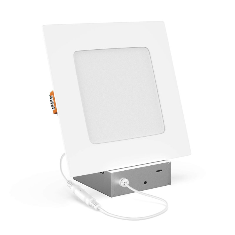 6'' Selectable Color Temperature Dimmable LED Retrofit Recessed Lighting Kit