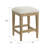 Coastal Console Table With 3 Stools in Beige With Three Drawers
