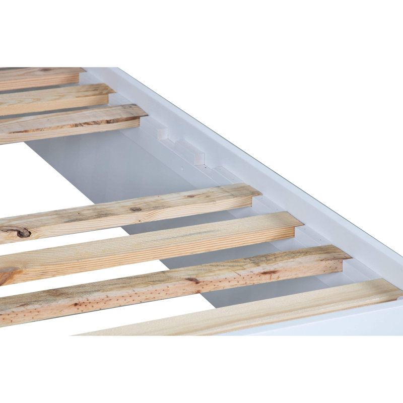 16" Platform Bed Frame, Twin, Tan