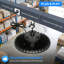 Ufo Led High Bay Light 150w 22500lm Ip65 Lampe commerciale imperméable à intensité variable avec prise US