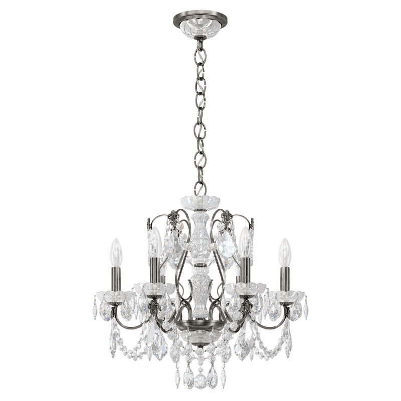 6 - Light Chandelier, Black pearl