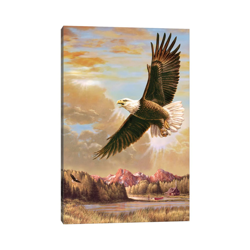 Up On High- Eagle 1 Piece Wrapped Canvas Wall Art, 101.60cm H x 66.04cm W