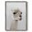Soft Llama Framed Print - Solid Wood 48158-482162803