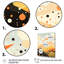 Jaune et orange, montagnes mystiques - Art mural fantastique-780285575-780285583