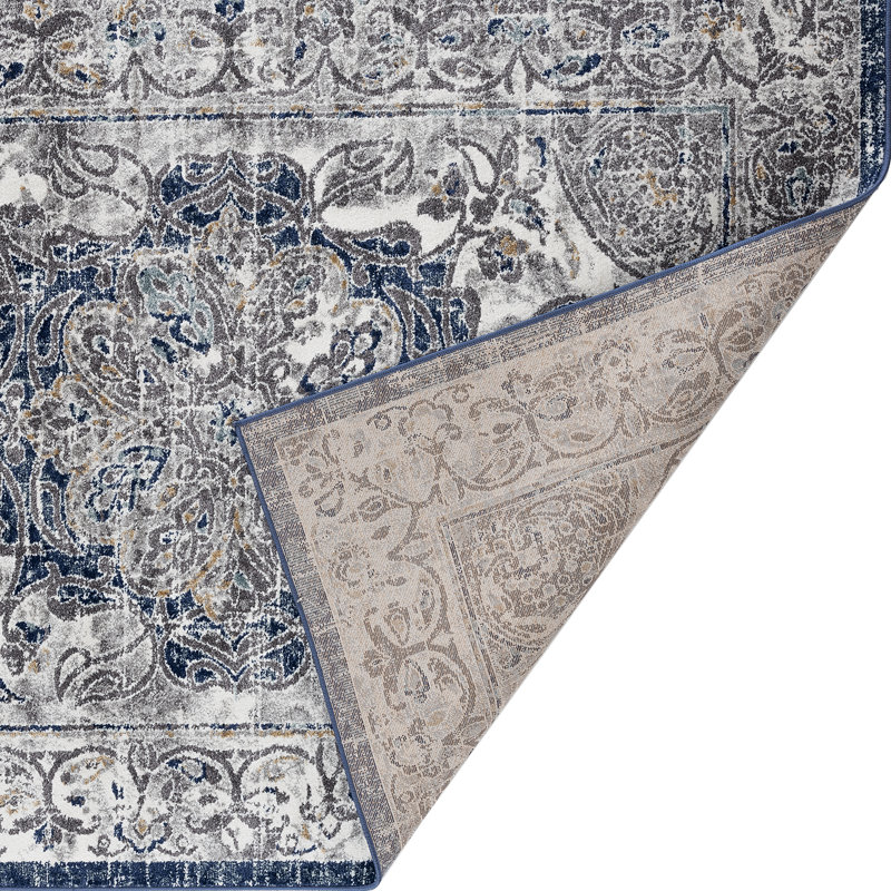 Tapis gris zone oriental Adagio, Rectangle 5 pi x 7 pi