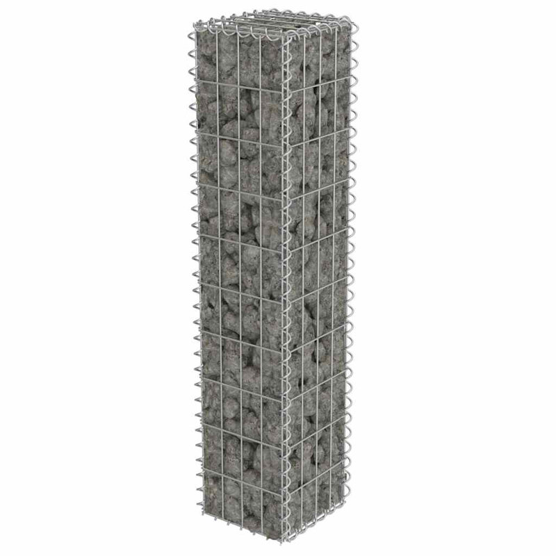 Panier de jardin en pierre galvanisé Gabion, H 7,9 po x l 7,9 po