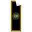 Tapis antidérapant à bordure logo US Army pour chambre à coucher, cuisine, noir / jaune-475610887