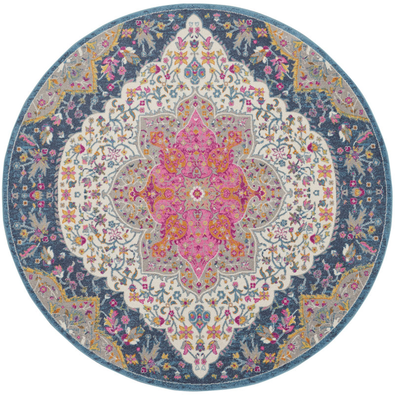 Tapis multicolore, Rond 8 pi