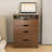 Flip Top Makeup Dressing Table With Lighted Mirror & Stool-2137583222