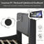Lit plateforme tapissier luxueux en similicuir avec tête de lit épaisse, haut-parleurs Bluetooth et lumière DEL RVB, aucun sommier nécessaire-863643143-863643144