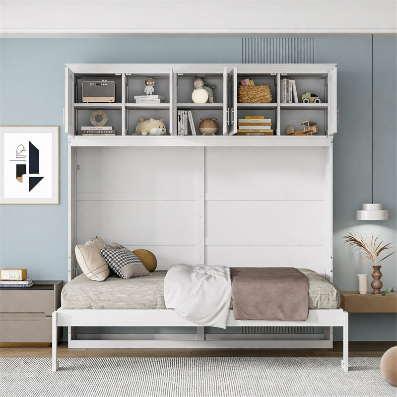 Murphy Bed Wall Bed With Top Cabinets