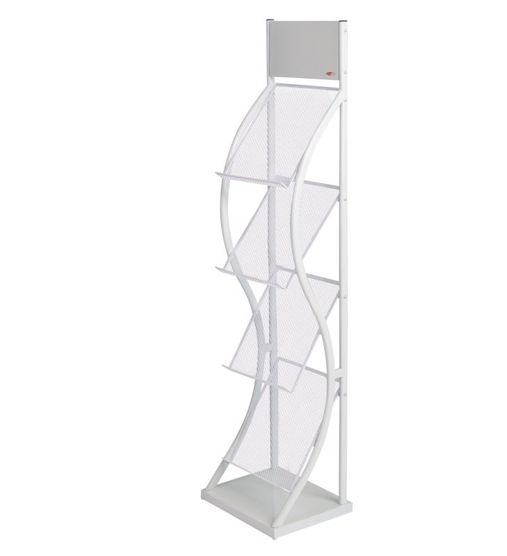 Symple Stuff 143cm H Magazine Rack, White