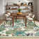 Machine Washable Rug Non-Slip Area Rug Durable Floor Carpet Easy-Cleaning Rug for Living Room Playroom Bedroom