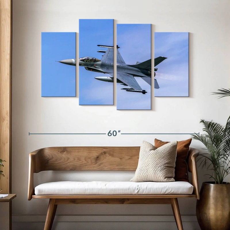 Mait Royal Netherlands Fighter Jet, 32" H x 52" W