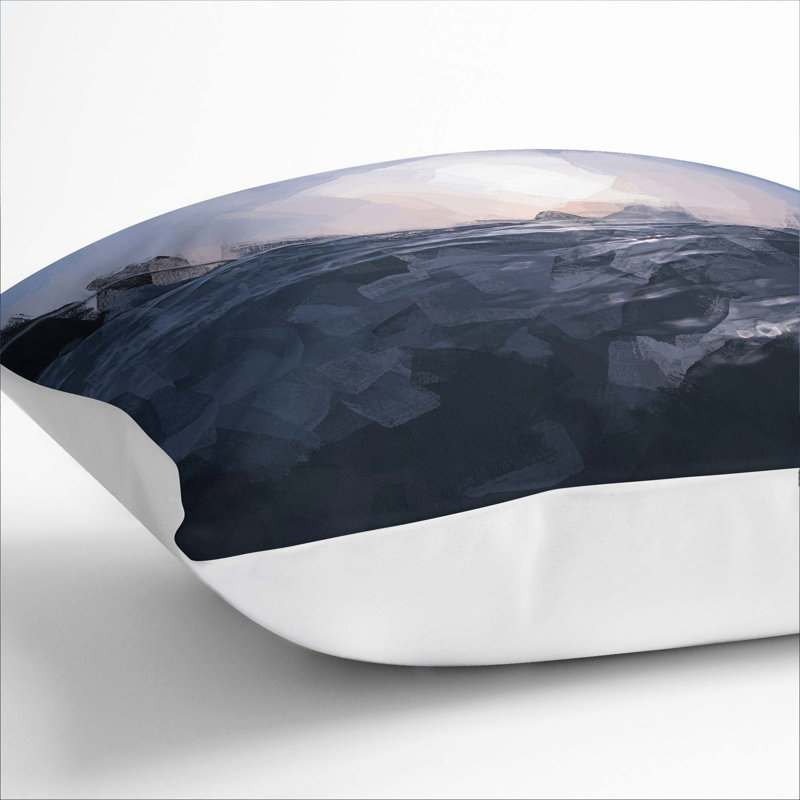 Square Throw Cushion, 40cm H x 40c m W x 15cm D, White