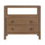 Table de chevet 2 tiroirs avec tablette Linea, l 28 po, noir-1742034331