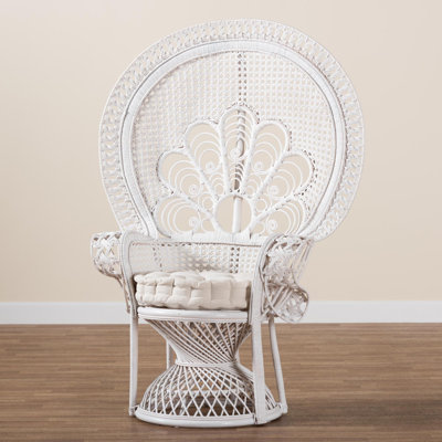 Kerlin Upholstered Rattan Armchair