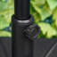 Outsunny Octagonal Garden Parasol Base Holder Market Umbrella Stand Black