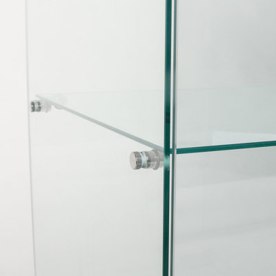 Vitrine à deux portes avec 5 tablettes