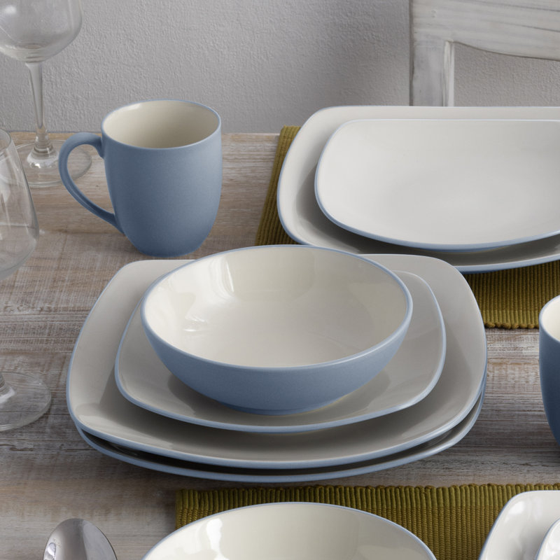 Assiettes à salade carrées Noritake Colorwave, 8 1/4 po, Glace