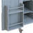 Farmhouse Outdoor Kitchen Island, Rolling Bar Cart & Storage Cabinet With Stainless Steel Top, Spice Rack & Towel Rack-125823040
