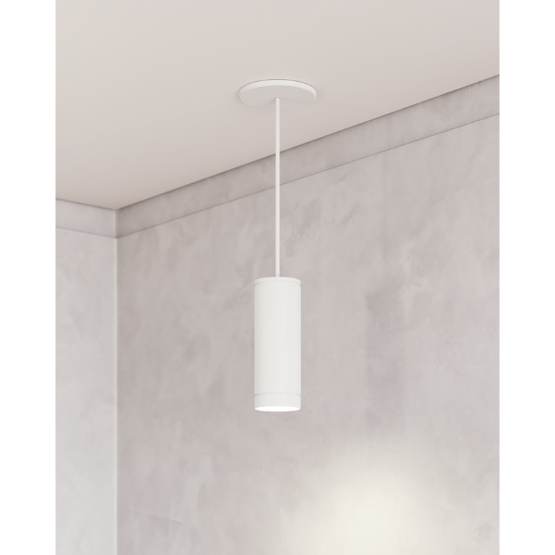 Luminaire suspendu 3 po CSL Forme, Blanc semi-lustré