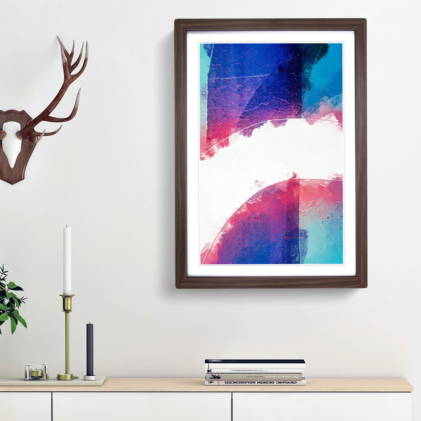 East Urban Home Forming Love in Abstract - Picture Frame Graphic Art ...