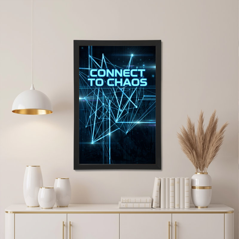 Connect To Chaos, impression numérique sur toile tendue, impression sur toile, ensemble de 1, H 36 po x l 24 po