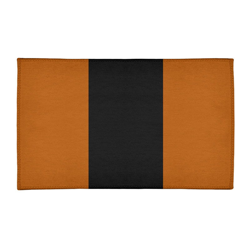 Tapis orange/noir, Rectangle 3 pi x 5 pi