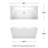Sara 63'' x 32'' Soaking Acrylic Bathtub-40171079