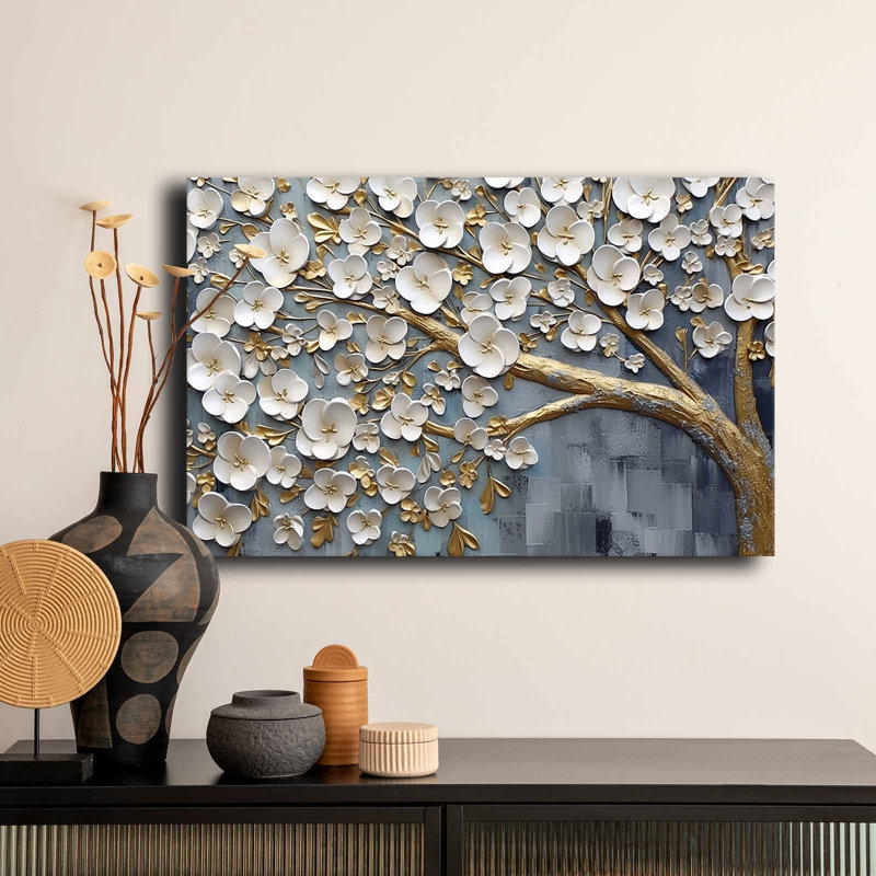 Stunning Decorative Canvas Painting, 17.7 x 27.6 Inches | 100% Canvas (Thickness: 0.1 Inches) on Durable 100% Pine Wood Frame | Perfect for Living Room, Bedroom & Office Decor, Vibrant Colors & Timeless Design