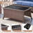 Acton 8 - Person Outdoor Wicker Sofa Seating Group With Ottomans And 6" Thick Cushions-1435674404