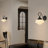 1-light Vintage Wall Sconce Black Wall Light