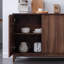 Buffet multifonctionnel en bois de noyer noir-1891182154