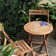 Table de patio pliante en bois massif 