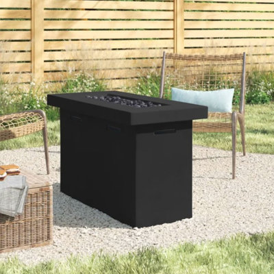 Fiber Reinforced Concrete Propane Outdoor Fire Pit Table